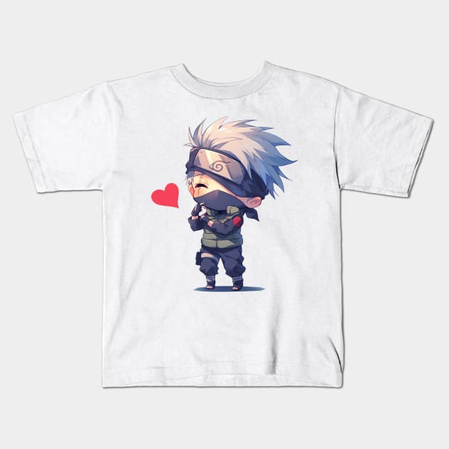 kakashi Kids T-Shirt by boxermaniac